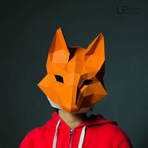 3d Fox Mask Template